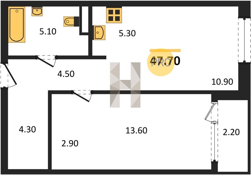 Планировка квартиры 10381
