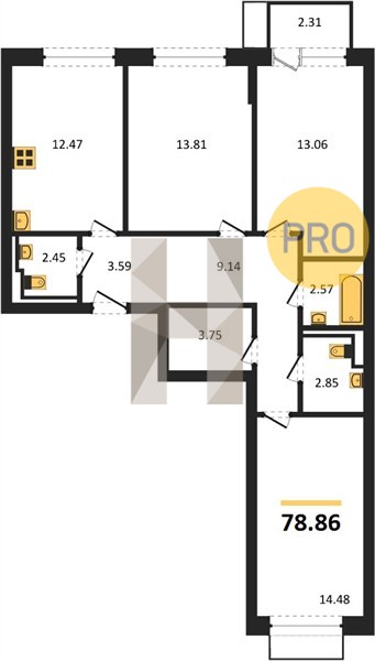 Планировка квартиры 10858