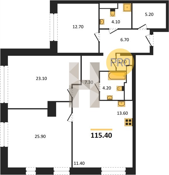 Планировка квартиры 1086