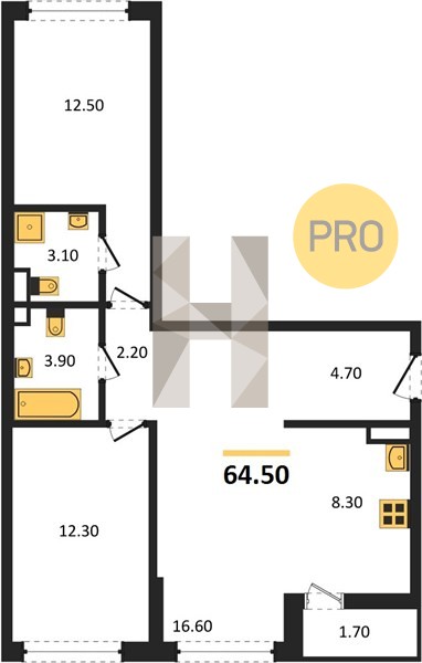 Планировка квартиры 13502