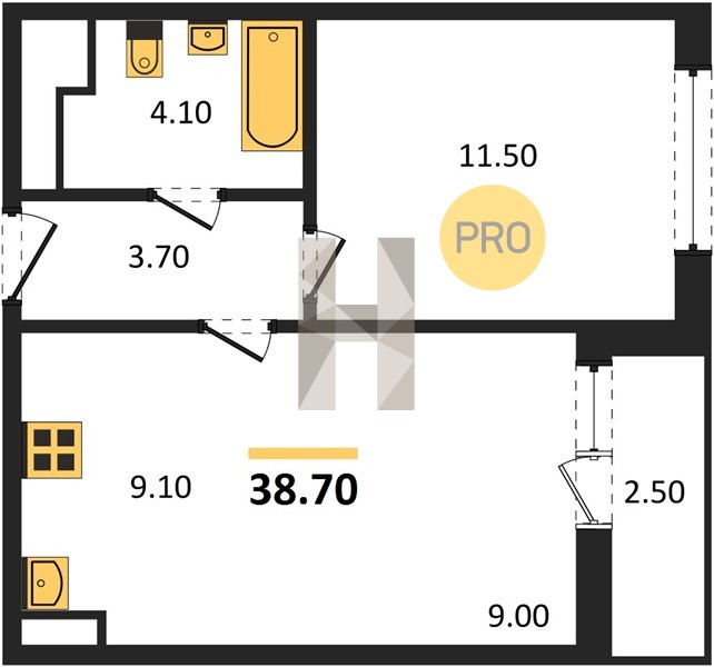 Планировка квартиры 13504