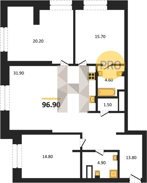Планировка квартиры 20803