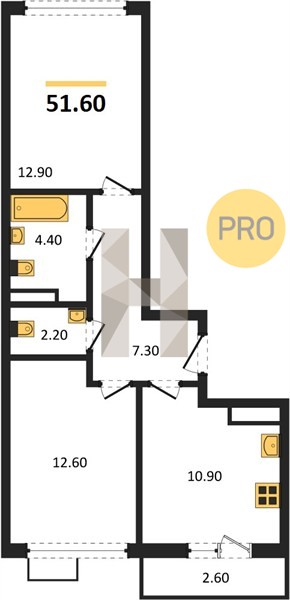 Планировка квартиры 21213