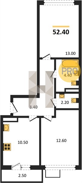 Планировка квартиры 21364