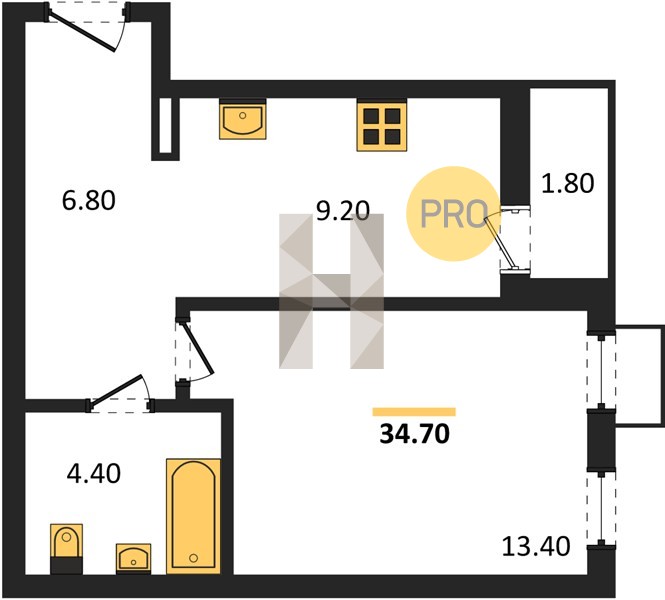Планировка квартиры 21523