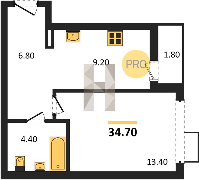 Планировка квартиры 21525
