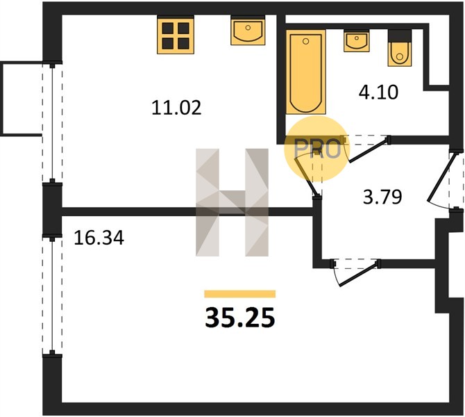 Планировка квартиры 21695