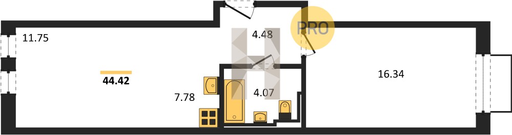 Планировка квартиры 22075