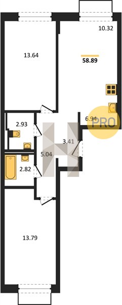 Планировка квартиры 22133