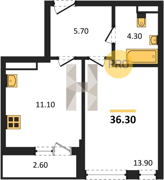 Планировка квартиры 22266