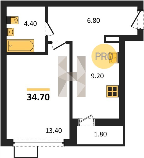 Планировка квартиры 22513