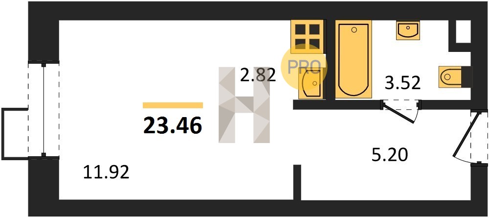 Планировка квартиры 2252