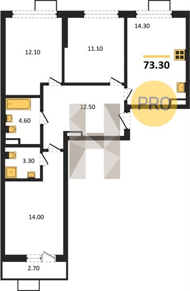 Планировка квартиры 22870