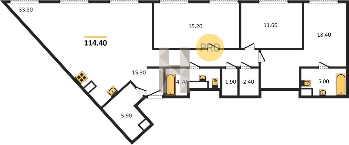 Планировка квартиры 2308