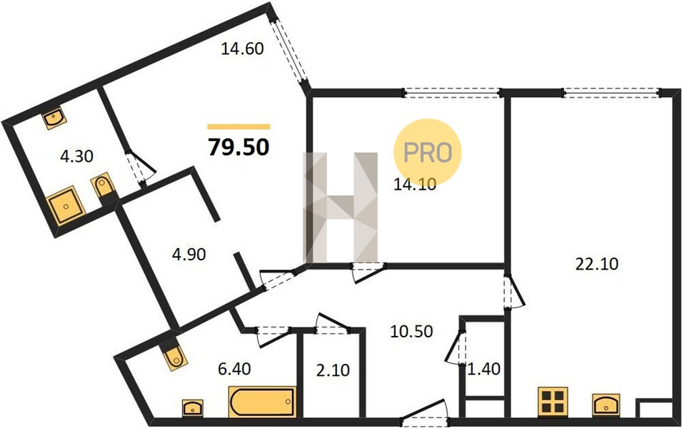 Планировка квартиры 2322