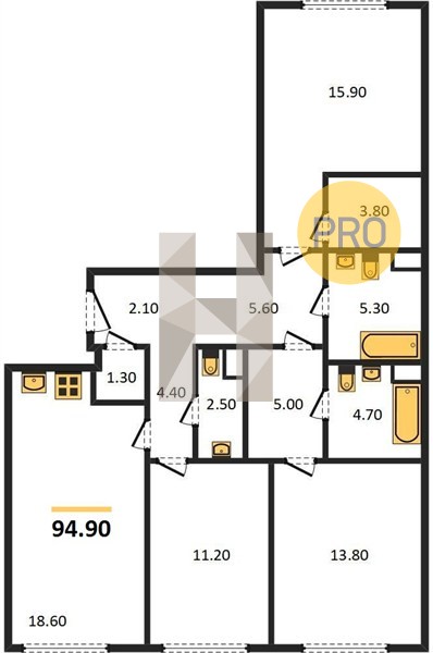 Планировка квартиры 2325