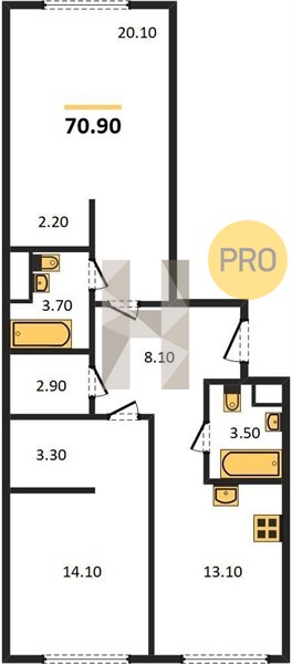 Планировка квартиры 2328