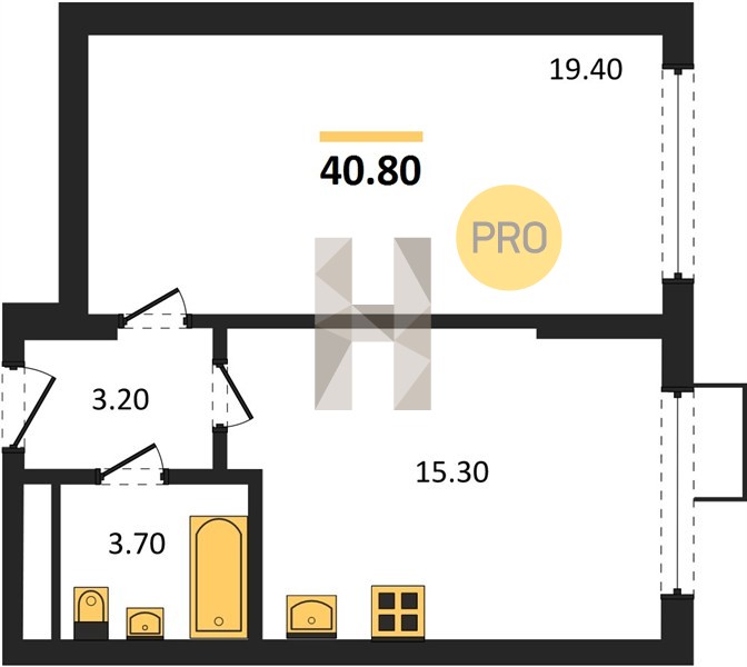 Планировка квартиры 25205