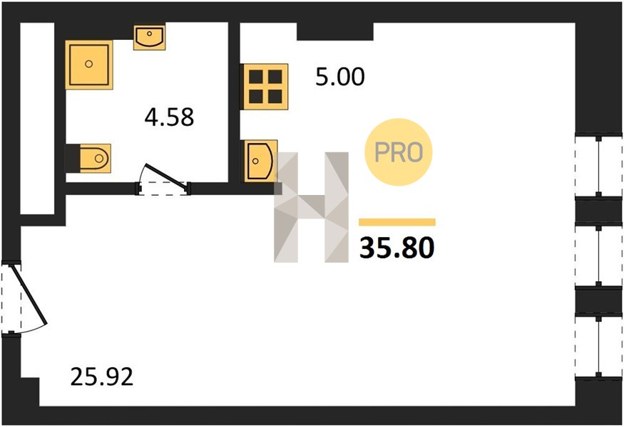 Планировка квартиры 2540