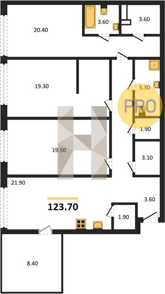Планировка квартиры 25417