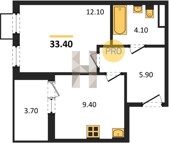 Планировка квартиры 25850