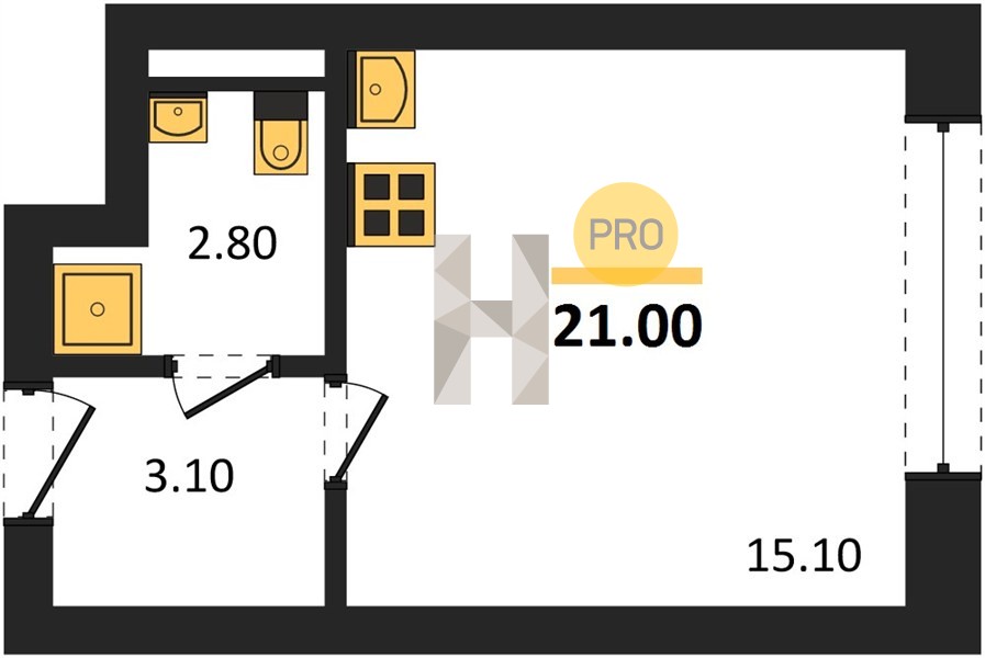 Планировка квартиры 27500
