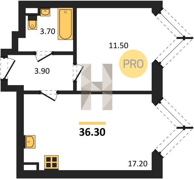 Планировка квартиры 27550