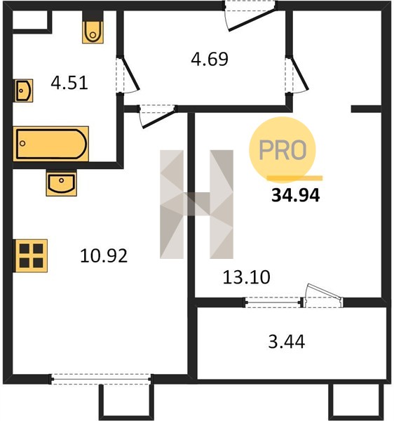 Планировка квартиры 2820
