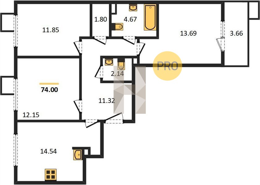 Планировка квартиры 2834