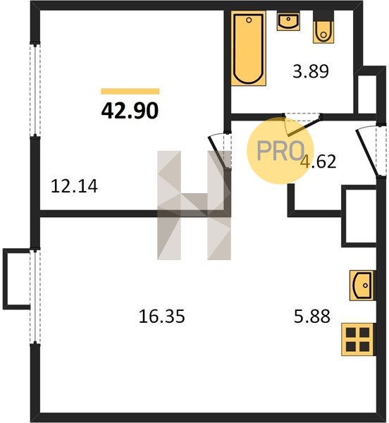 Планировка квартиры 2870