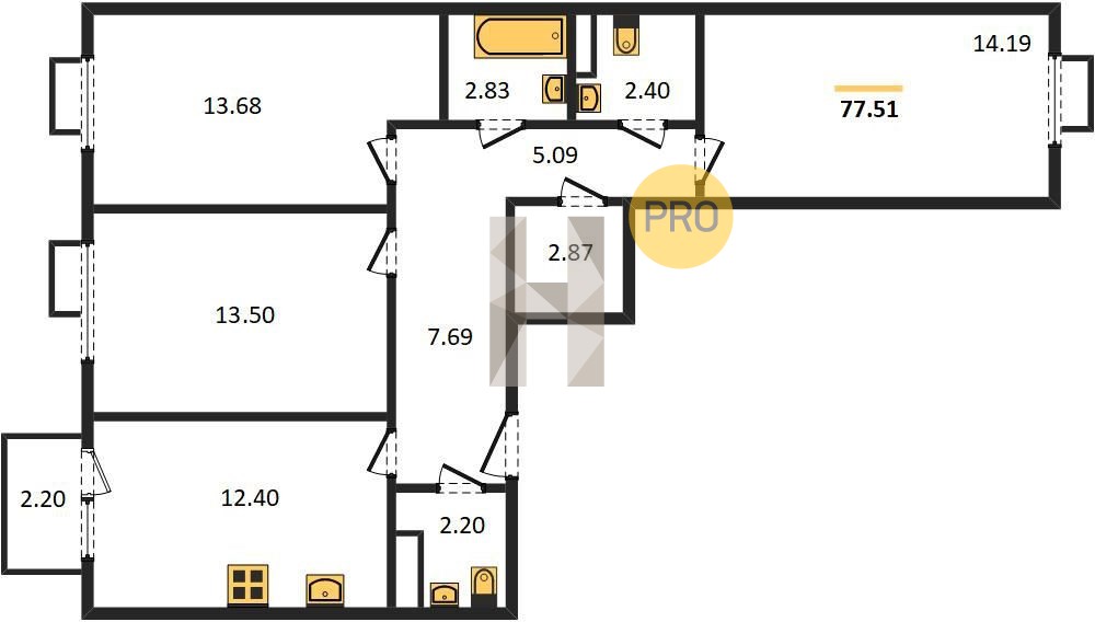 Планировка квартиры 2885