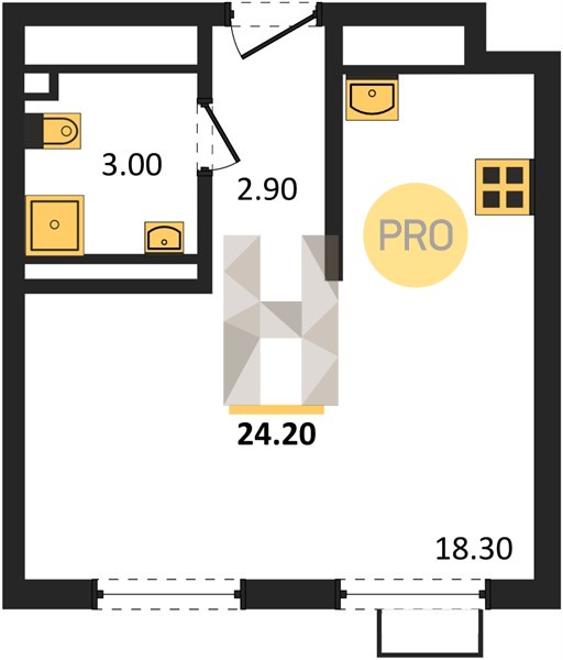 Планировка квартиры 2950