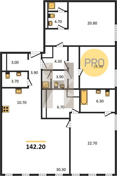 Планировка квартиры 3803