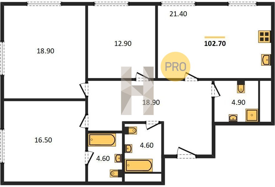Планировка квартиры 3870