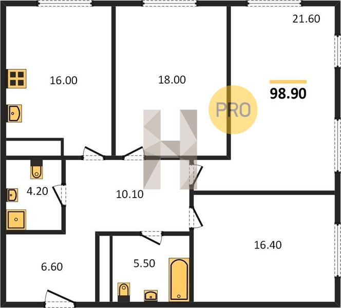 Планировка квартиры 3883