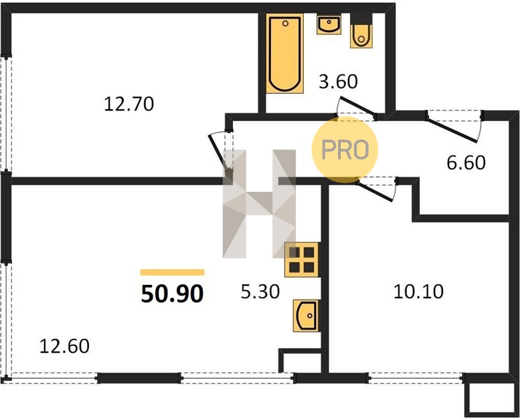 Планировка квартиры 3908