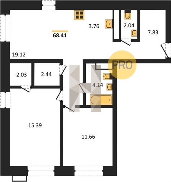 Планировка квартиры 4046