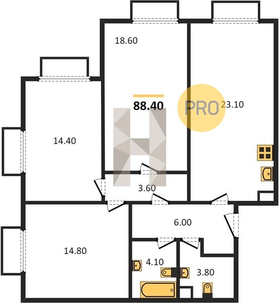Планировка квартиры 4571