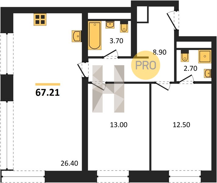 Планировка квартиры 4650