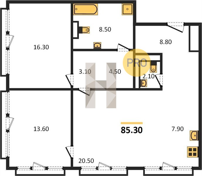 Планировка квартиры 5321