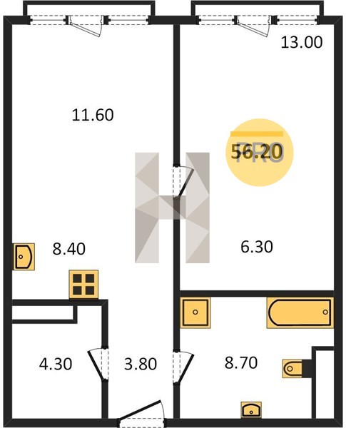 Планировка квартиры 5335