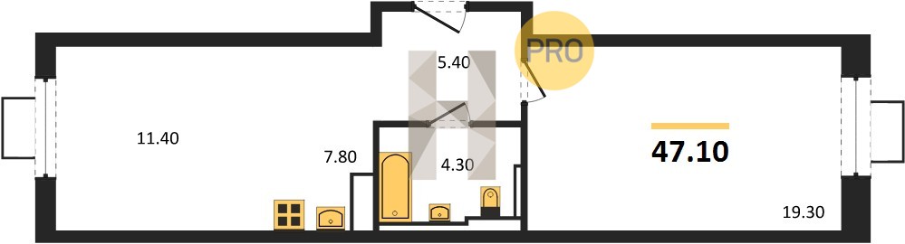 Планировка квартиры 5542