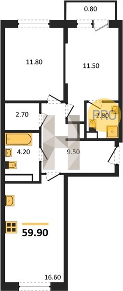 Планировка квартиры 5649