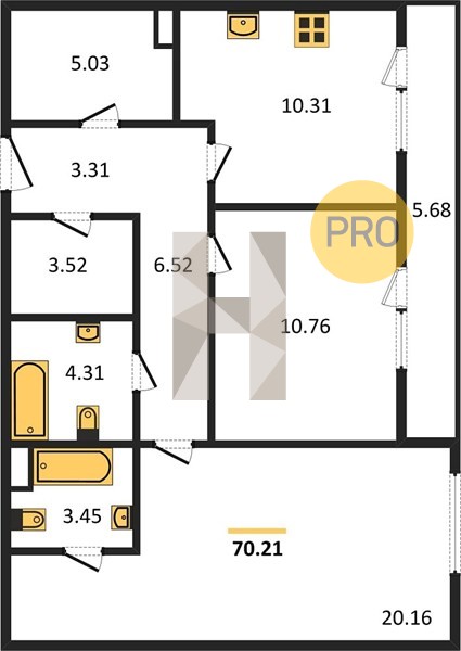 Планировка квартиры 570