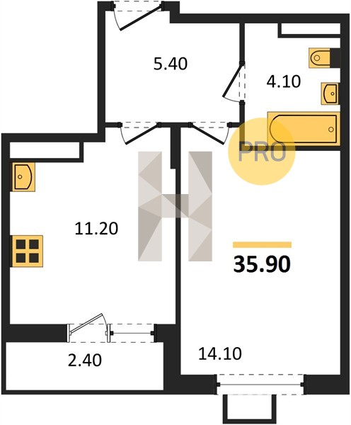Планировка квартиры 6092