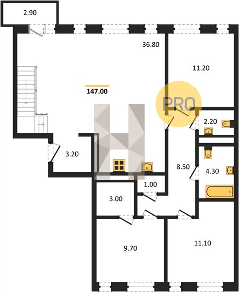 Планировка квартиры 650