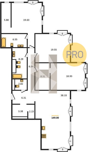 Планировка квартиры 834