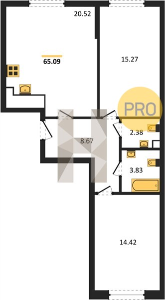 Планировка квартиры 8350